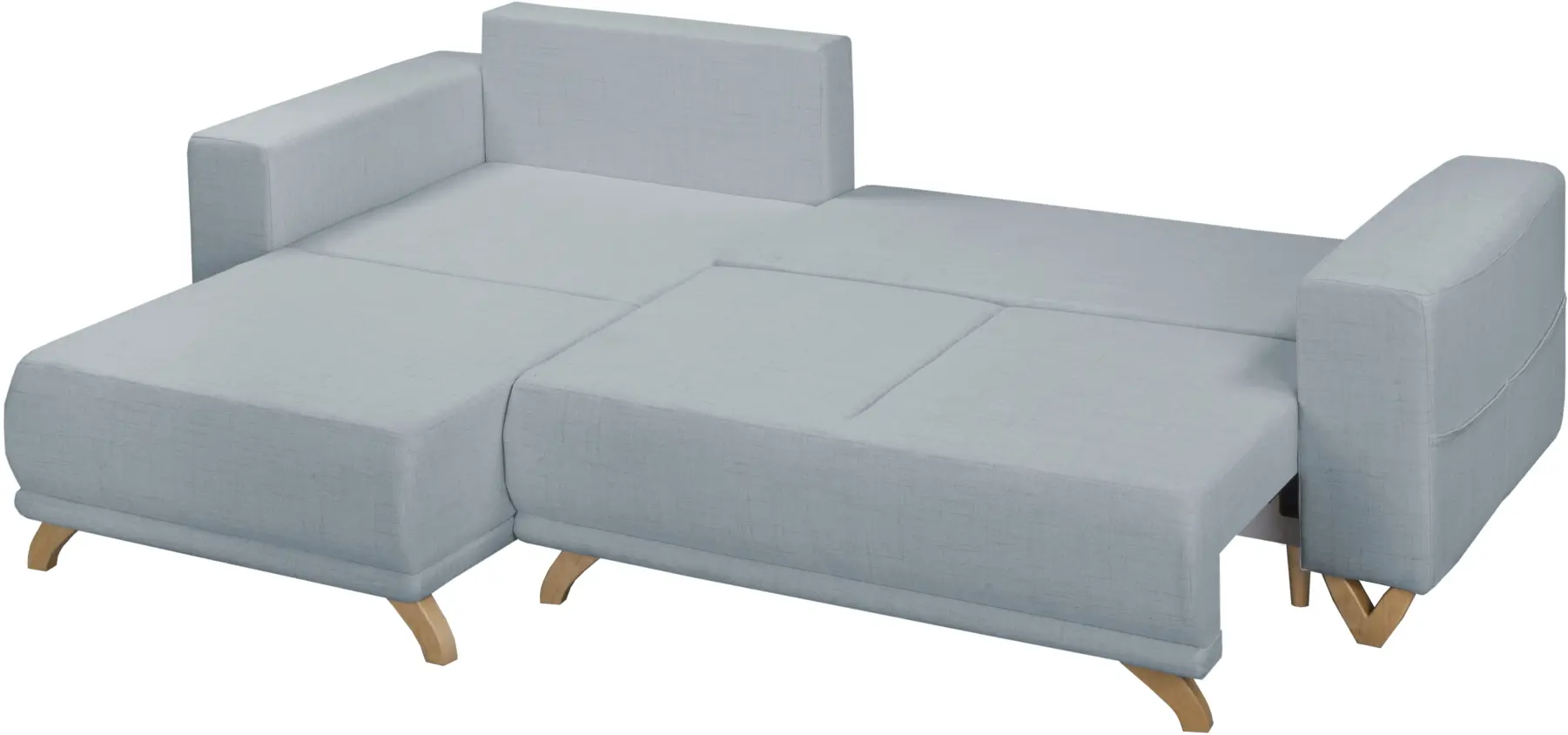 Диван угловой Inspira Furniture Bella SF Cablo 10 (Blue Grey)