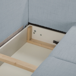 Диван угловой Inspira Furniture Bella SF Cablo 10 (Blue Grey) Thumb