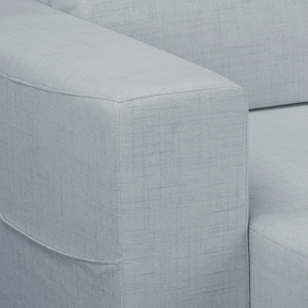 Диван угловой Inspira Furniture Bella SF Cablo 10 (Blue Grey)