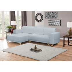 Canapea de colt Inspira Furniture Bella SF Cablo 11 (Sky Blue)