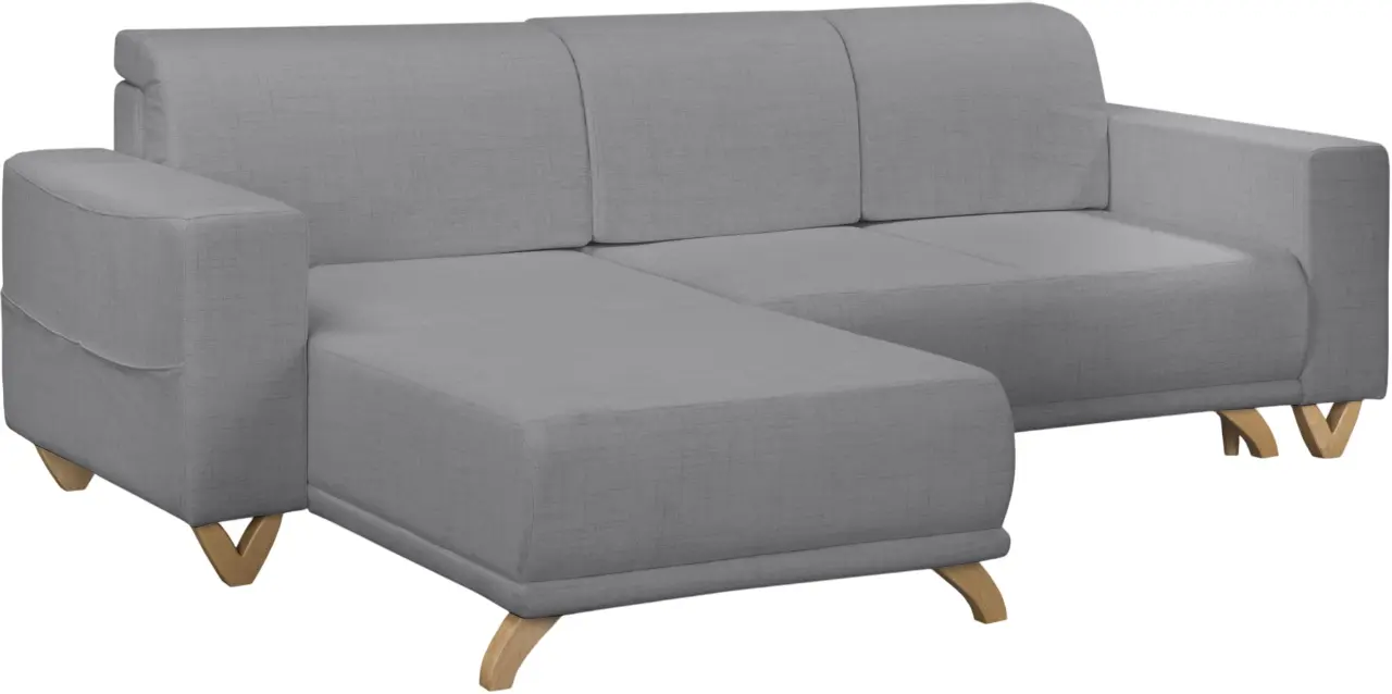 Canapea de colt Inspira Furniture Bella SF Cablo 14 (Grey)