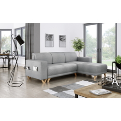 Диван угловой Inspira Furniture Bella SF Cablo 14 (Grey)
