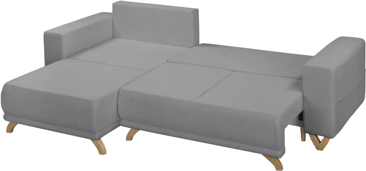 Canapea de colt Inspira Furniture Bella SF Cablo 14 (Grey)