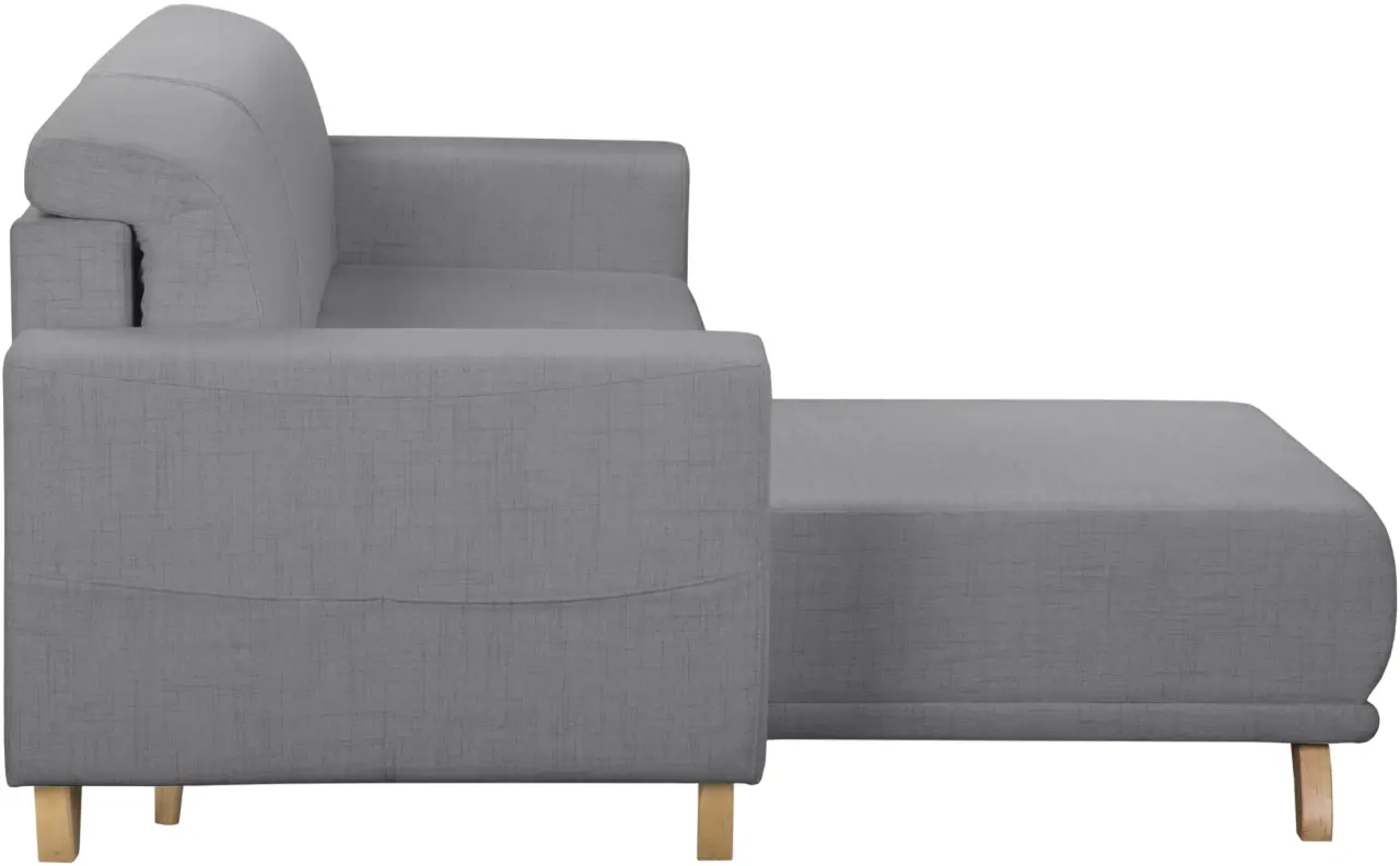 Canapea de colt Inspira Furniture Bella SF Cablo 14 (Grey)