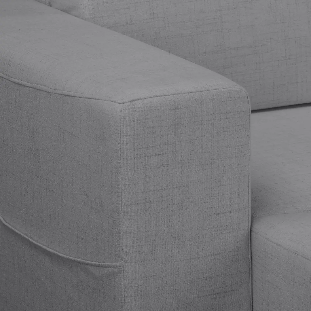 Canapea de colt Inspira Furniture Bella SF Cablo 14 (Grey)