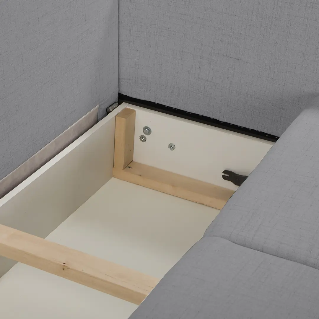 Canapea de colt Inspira Furniture Bella SF Cablo 14 (Grey)