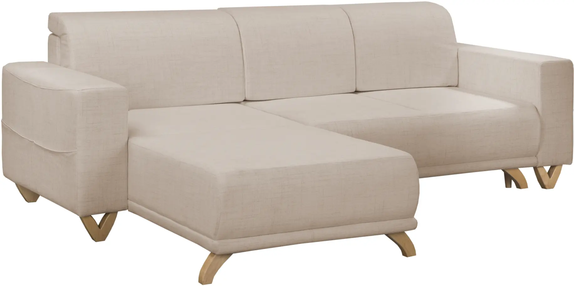 Canapea de colt Inspira Furniture Bella SF Cablo 2 (Beige)