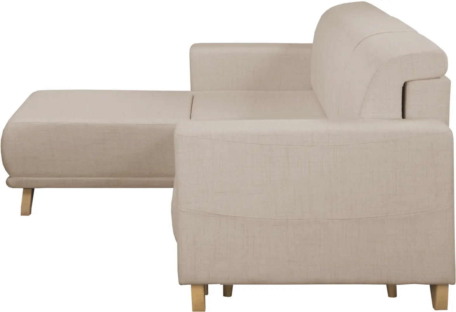 Canapea de colt Inspira Furniture Bella SF Cablo 2 (Beige)