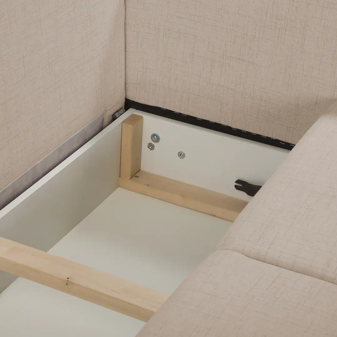 Canapea de colt Inspira Furniture Bella SF Cablo 2 (Beige)