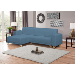 Диван угловой Inspira Furniture Bella SF Cablo 9 (Blue)