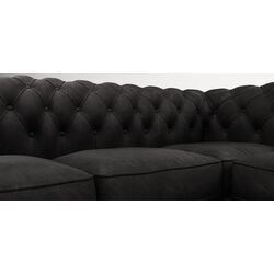 Диван угловой Inspira Furniture Cambridge 2+E+2 Riviera 100 (Black) Thumb
