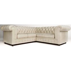 Диван угловой Inspira Furniture Cambridge 2+E+2 Riviera 21 (Beige) Thumb