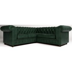 Canapea de colt Inspira Furniture Cambridge 2+E+2 Riviera 38 (Dark Green) Thumb