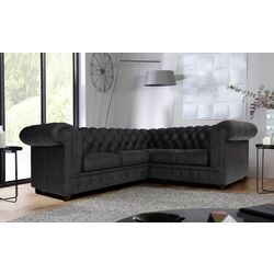 Canapea de colt Inspira Furniture Cambridge 2+E+2 Riviera 95 (Gray)