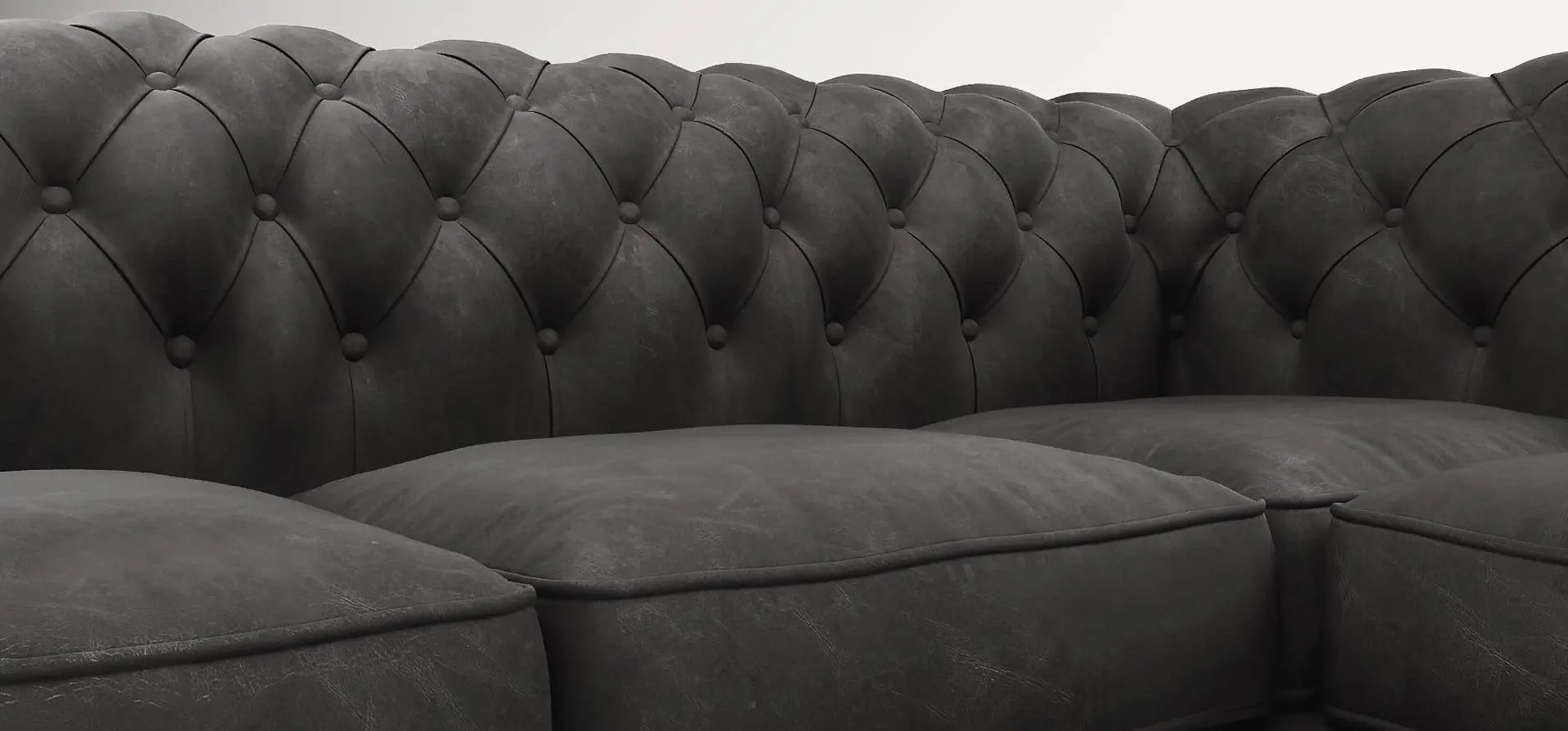 Canapea de colt Inspira Furniture Cambridge 2+E+2 Riviera 95 (Gray)