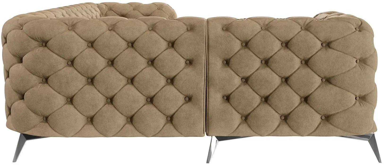 Canapea de colt Inspira Furniture Chelsea 1+C+2 Left Riviera 24 (Beige/Silver)