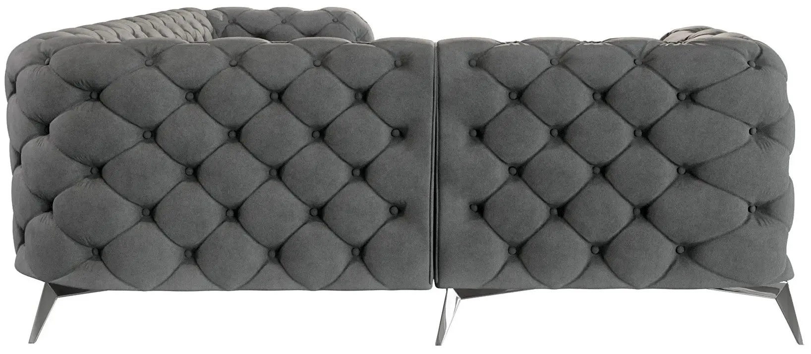 Диван угловой Inspira Furniture Chelsea 1+C+2 Left Riviera 91 (Gray/Silver)