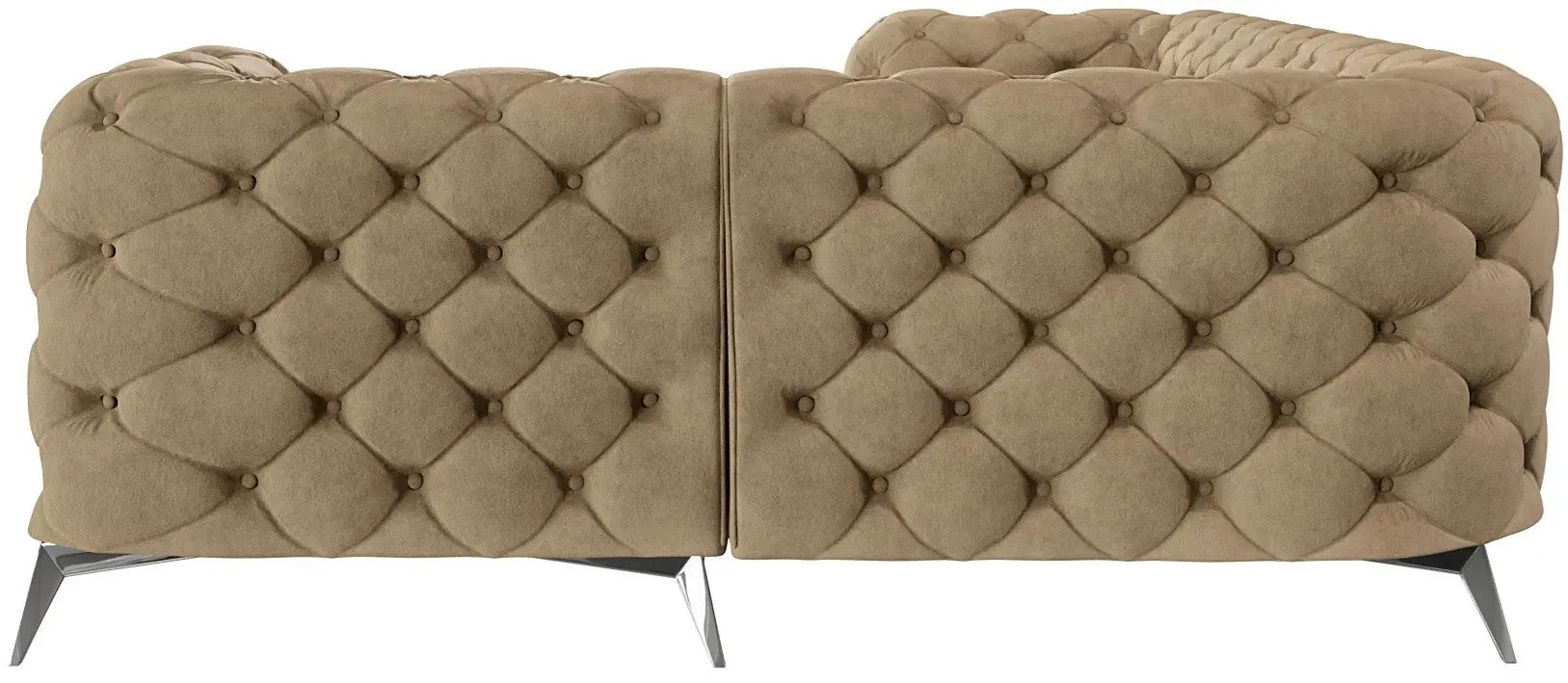 Диван угловой Inspira Furniture Chelsea 2+C+1 Right Riviera 24 (Beige/Silver)