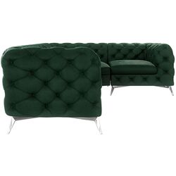 Canapea de colt Inspira Furniture Chelsea 2+C+1 Right Riviera 38 (Dark Green/Silver) Thumb