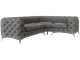 Canapea de colt Inspira Furniture Chelsea 2+C+1 Right Riviera 91 (Gray/Silver)