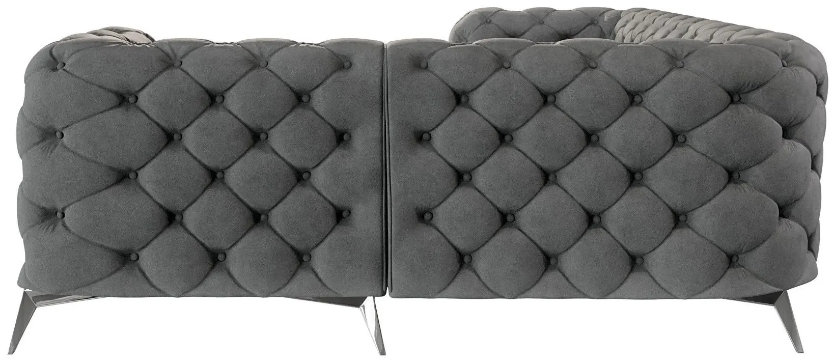 Canapea de colt Inspira Furniture Chelsea 2+C+1 Right Riviera 91 (Gray/Silver)