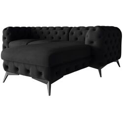Canapea de colt Inspira Furniture Chelsea 2+OT Right Riviera 100 (Black) Thumb