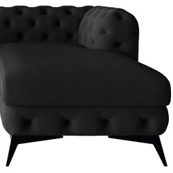 Canapea de colt Inspira Furniture Chelsea 2+OT Right Riviera 100 (Black) Thumb