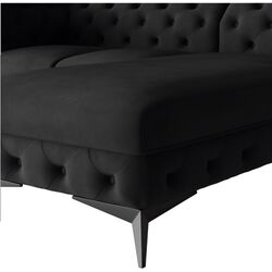 Canapea de colt Inspira Furniture Chelsea 2+OT Right Riviera 100 (Black) Thumb