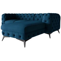 Диван угловой Inspira Furniture Chelsea 2+OT Right Riviera 81 (Dark Blue/Black) Thumb