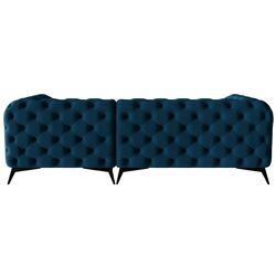 Диван угловой Inspira Furniture Chelsea 2+OT Right Riviera 81 (Dark Blue/Black) Thumb