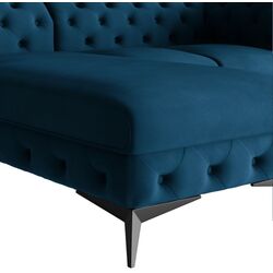 Диван угловой Inspira Furniture Chelsea 2+OT Right Riviera 81 (Dark Blue/Black) Thumb