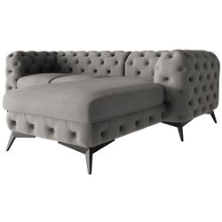 Диван угловой Inspira Furniture Chelsea 2+OT Right Riviera 91 (Gray/Black) Thumb