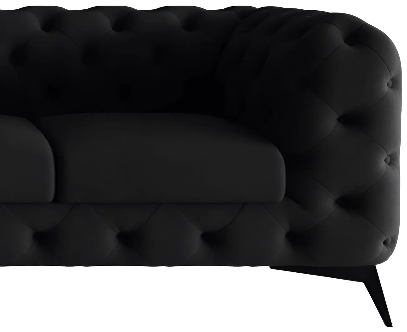 Canapea de colt Inspira Furniture Chelsea Chelsea OT+2 Left Riviera 100 (Black)