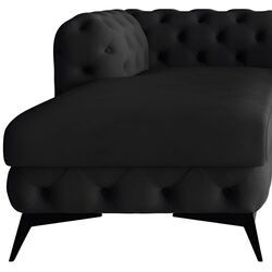 Canapea de colt Inspira Furniture Chelsea Chelsea OT+2 Left Riviera 100 (Black) Thumb