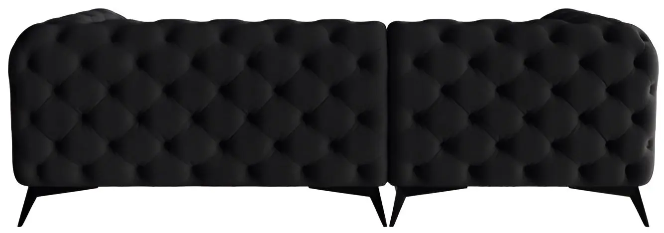 Canapea de colt Inspira Furniture Chelsea Chelsea OT+2 Left Riviera 100 (Black)