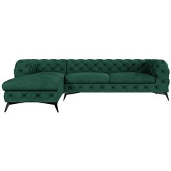 Canapea de colt Inspira Furniture Chelsea OT+2 Left Riviera 38 (Dark Green/Black) Thumb
