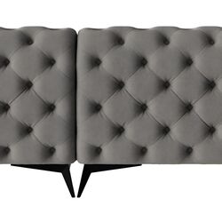 Canapea de colt Inspira Furniture Chelsea OT+2 Left Riviera 91 (Gray/Black) Thumb