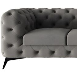 Canapea de colt Inspira Furniture Chelsea OT+2 Left Riviera 91 (Gray/Black) Thumb