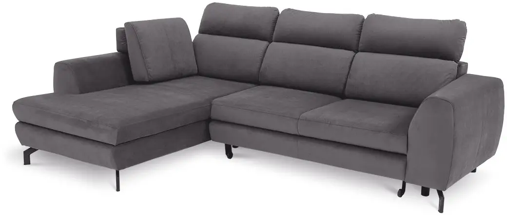 Canapea de colt Inspira Furniture Denver SF Left Jasmine 27 (Grey)