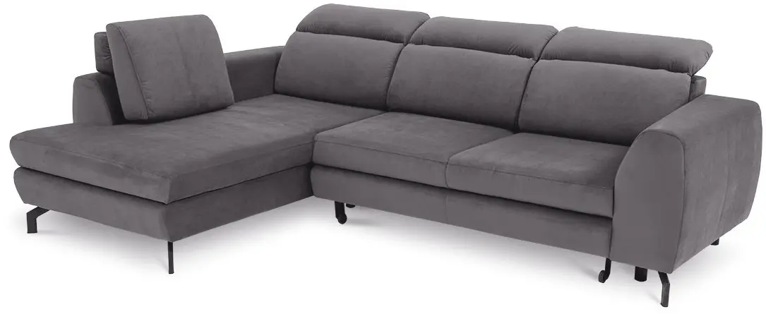 Canapea de colt Inspira Furniture Denver SF Left Jasmine 27 (Grey)