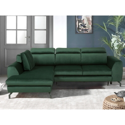 Canapea de colt Inspira Furniture Denver SF Left Riviera 38 (Dark Green)