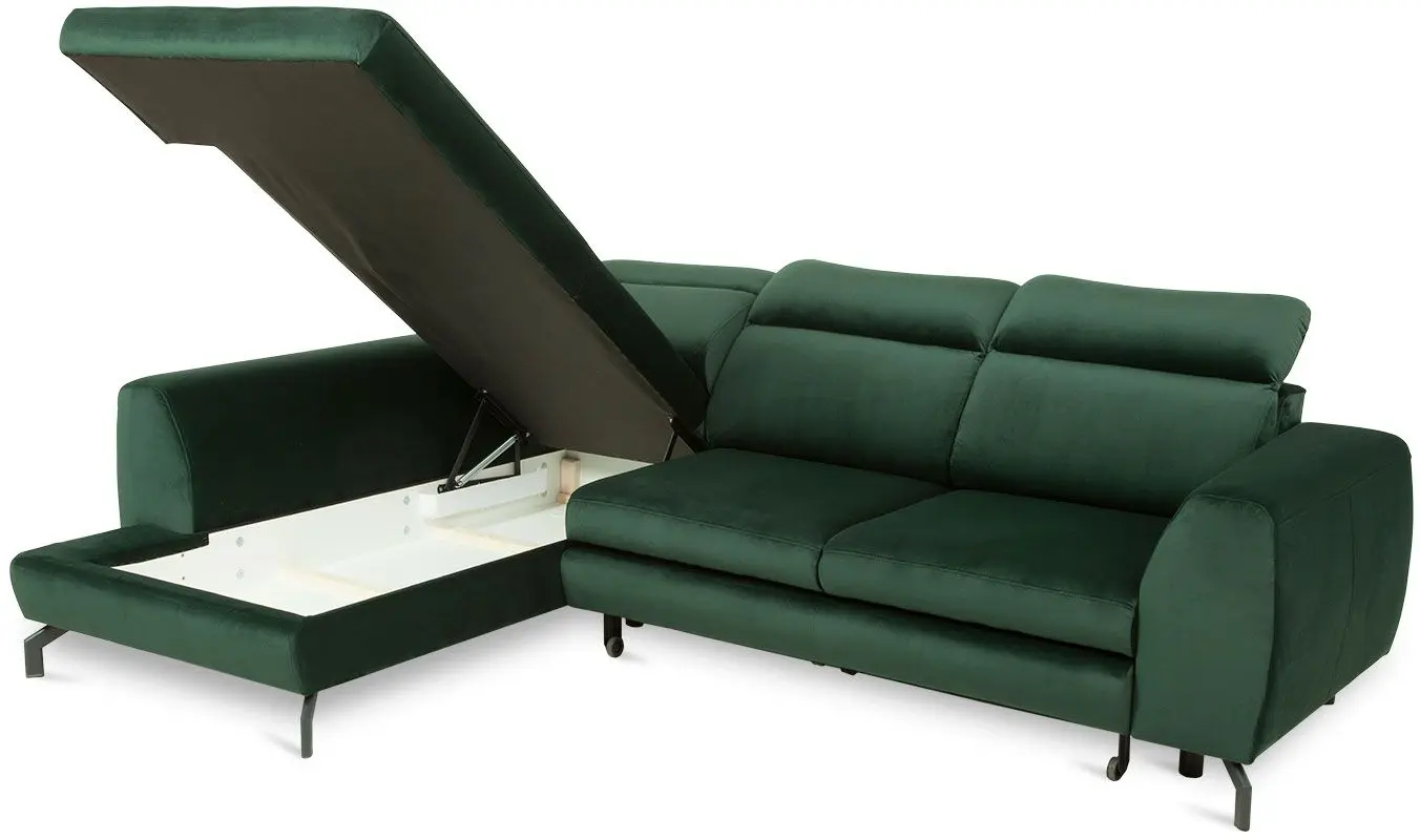 Диван угловой Inspira Furniture Denver SF Left Riviera 38 (Dark Green)