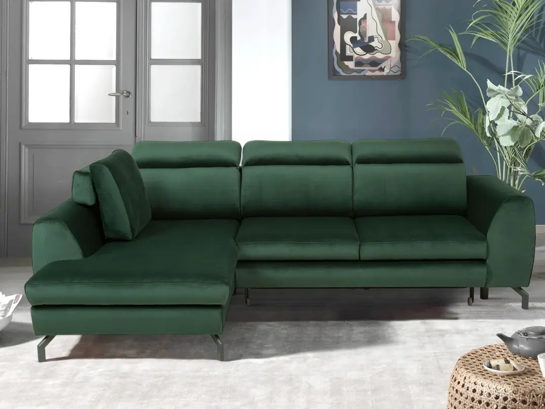 Диван угловой Inspira Furniture Denver SF Left Riviera 38 (Dark Green)