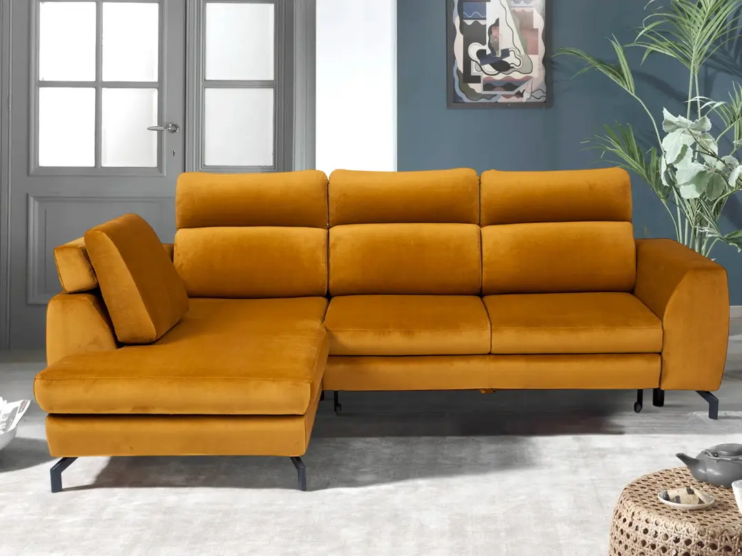 Диван угловой Inspira Furniture Denver SF Left Riviera 41 (Mustard)