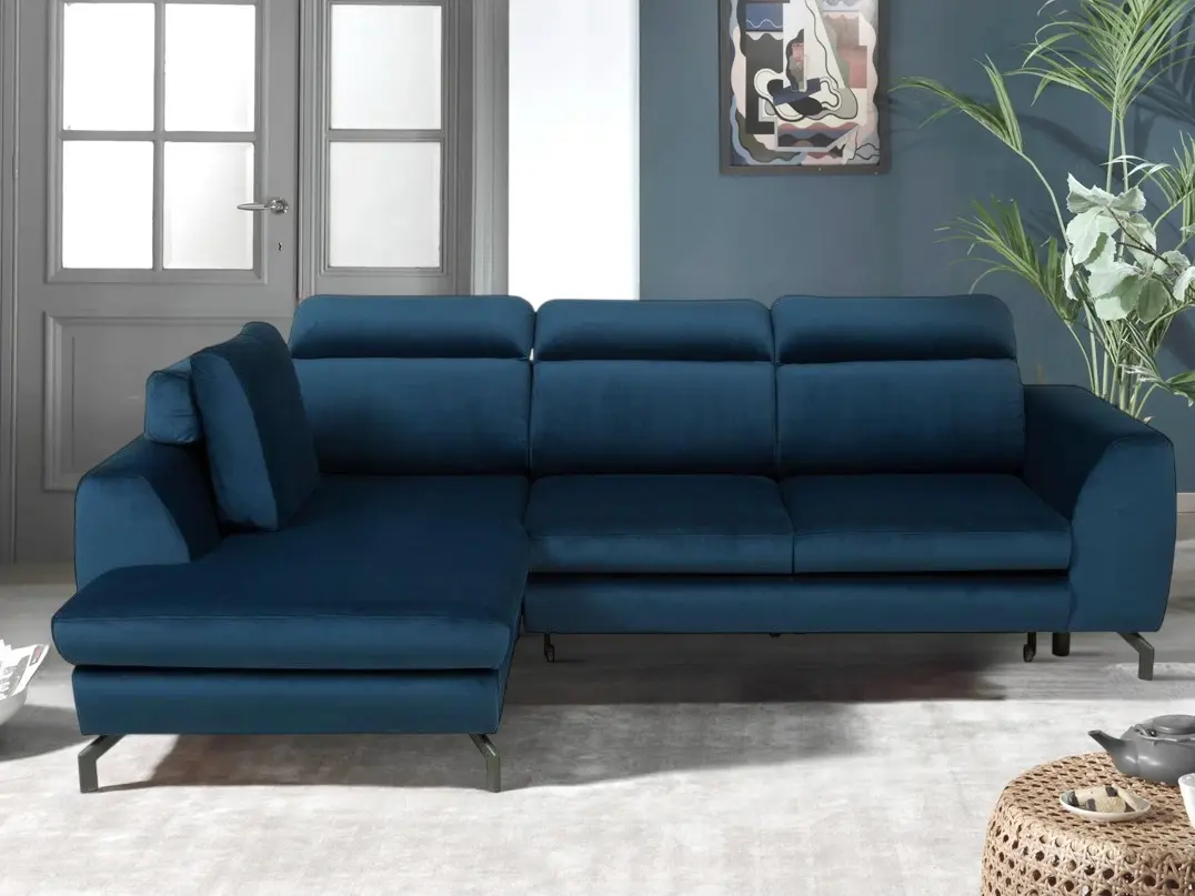 Диван угловой Inspira Furniture Denver SF Left Riviera 81 (Blue)