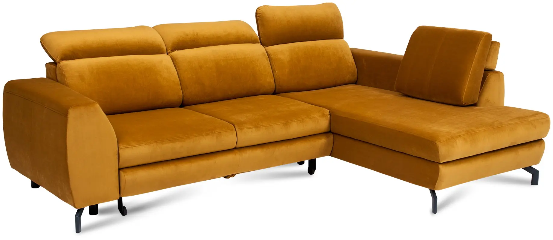 Canapea de colt Inspira Furniture Denver SF Right Riviera 41 (Mustard)