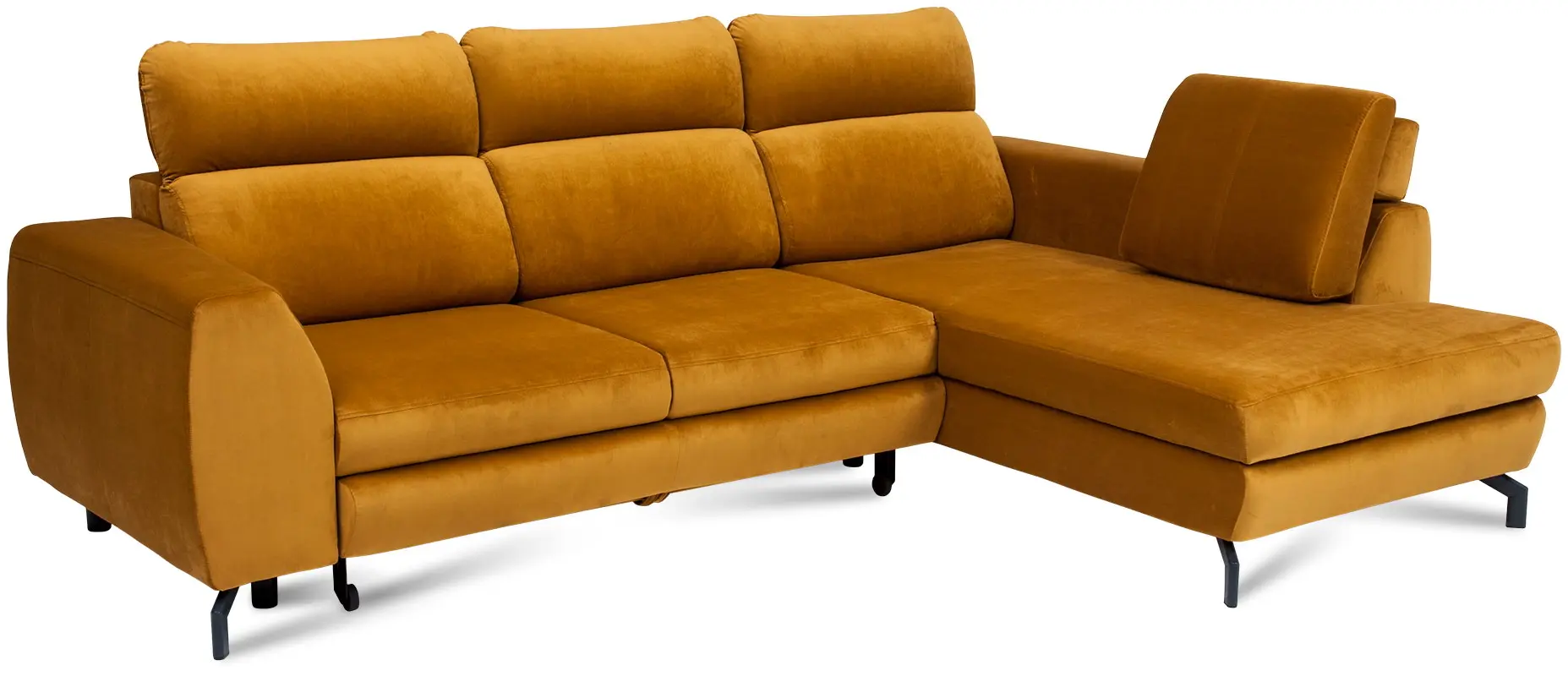 Canapea de colt Inspira Furniture Denver SF Right Riviera 41 (Mustard)