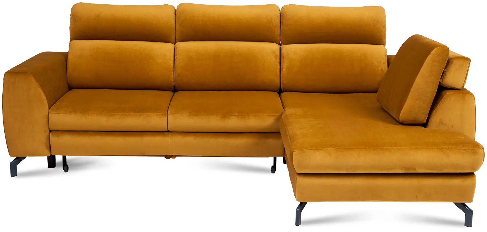 Canapea de colt Inspira Furniture Denver SF Right Riviera 41 (Mustard)