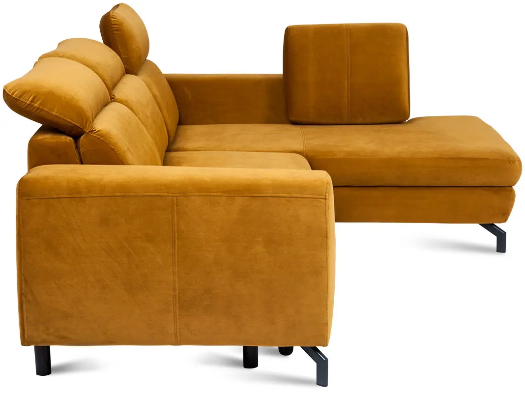 Canapea de colt Inspira Furniture Denver SF Right Riviera 41 (Mustard)