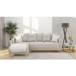 Диван угловой Inspira Furniture Gaja SF Enjoy New 01 (Ivory) Thumb